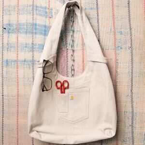 Upcycled carhartt hobo bag | Upcycled shoulder bag